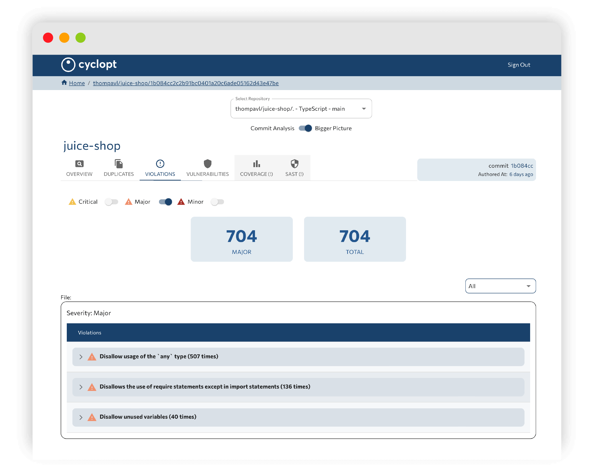 AutomatedCodeAnalysisImage1 page