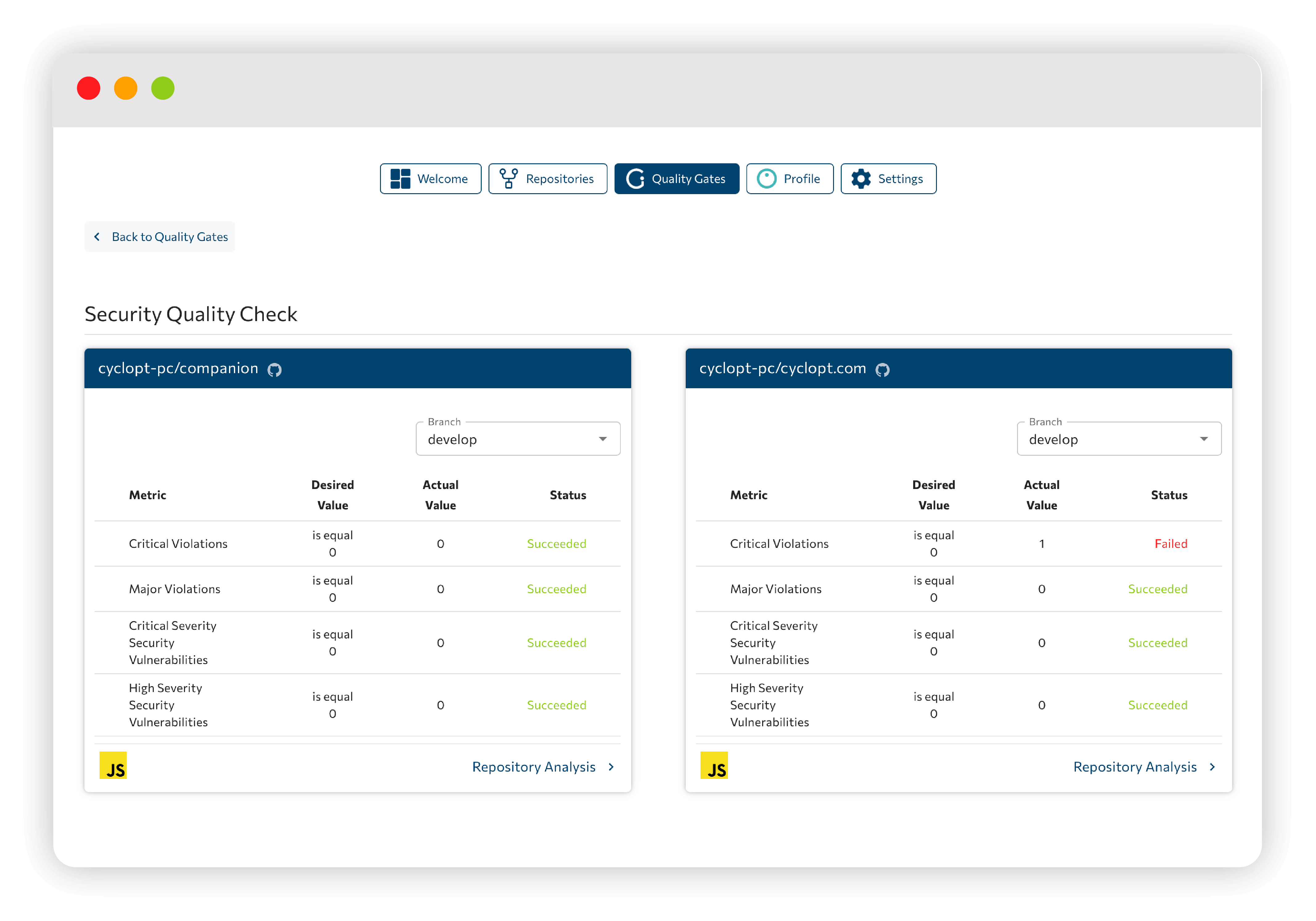 One pipeline for quality and security